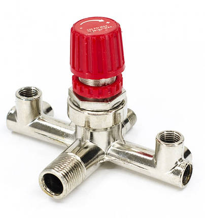 Контрольно-розподільний блок (редуктор) компресора з регулятором тиску, фото 1