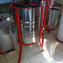 Медогонка 2-х рамкова неповоротна з нержавіючої сталі під рамках Дадан на Підставці