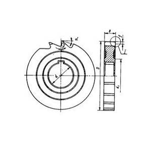 Фреза дискова пазова ф 80х8х27 мм Р6М5 ГОСТ 3964-69