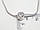 Срібне кольє з фіанітом. Артикул 4110060, фото 4