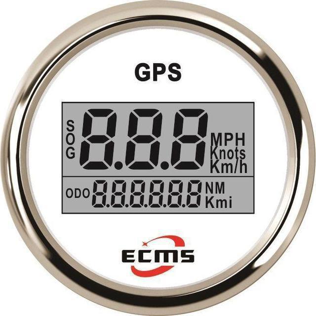 Gps спідометр з компасом Ecms (білий)