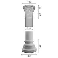 Колонна из гипса, гипсовая колонна ка-65 (1/2)