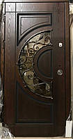 Двері вхідні металеві з КОВКА №10 серії Акцент- ПОЛІМЕР
