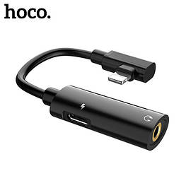 Аудіо перехідник Hoco LS17 Ligtning - 3.5 AUX - Black
