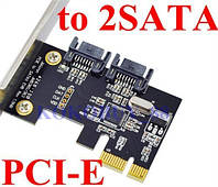 PCIe 1х 2 port SATA II Ultra ATA HDD Raid контроллер САТА