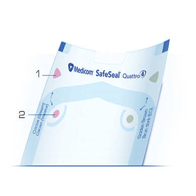 Пакети для стерилізації 133 х 254мм Medicom® SafeSeal® Quattro, фото 2