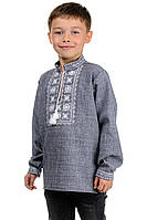 Вишиванка для хлопця Орнамент (сірий)