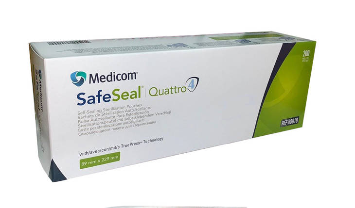 Пакети для стерилізації 133 х 254мм Medicom® SafeSeal® Quattro, фото 3
