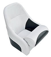 Кресло в катер Flip up с крепежной пластиной серо-черное синее