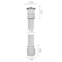 Колонна из гипса, гипсовая колонна ка-71 (1/2)