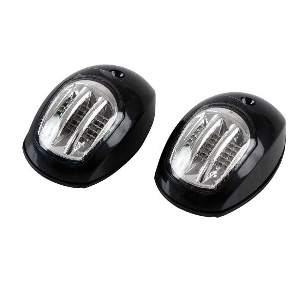 Пара навігаційних вогнів LED чорний корпус, фото 1