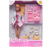 Кукла Defa Доктор с чемодананом инструментами собачками (8346A)