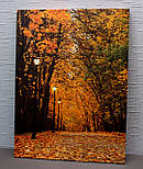 Картина, що світиться - осінній парк з опалим листям, 3 LЕD лампи, 40x30 см (940065), фото 3