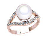 Каблучка жіноча срібна Sea pearl, фото 2