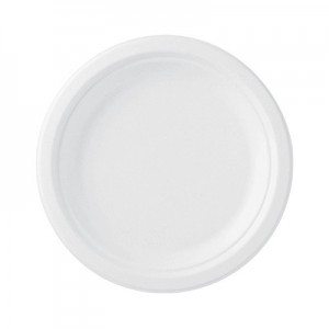 Одноразовая тарелка для второго блюда диаметр 205мм Супер (100 шт)