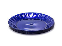 Одноразовая тарелка стеклоподобная диаметр 205 мм синяя (10 шт)