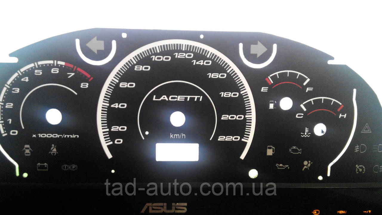 Шкалы приборов Chevrolet Lacetti