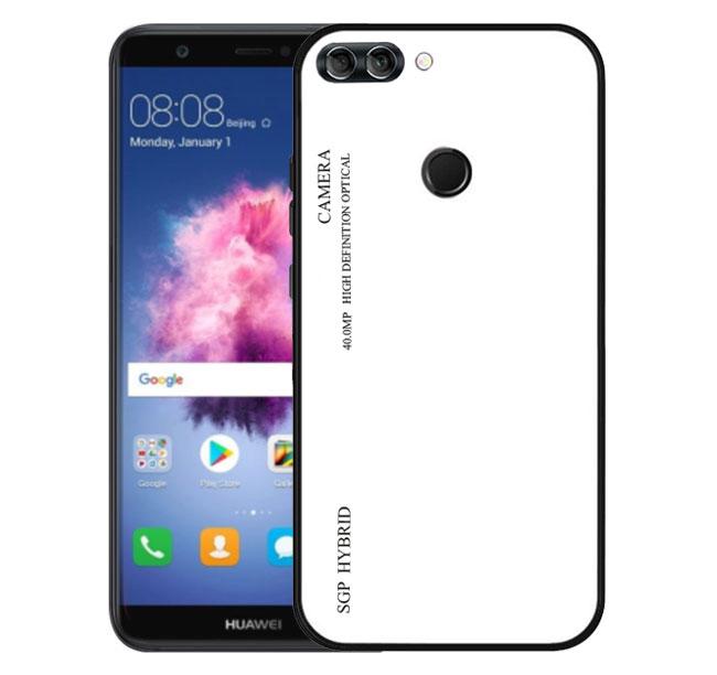 Чохол бампер Primo Gradient Glass для Huawei P Smart 2018 - White