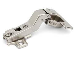 Меблева петля для ДСП кутова накладна SLIDE-ON GIFF 120 градусів D=35 НІКЕЛЬ