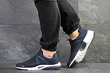 Чоловічі кросівки Nike air presto,текстиль,темно сині з білим, фото 3