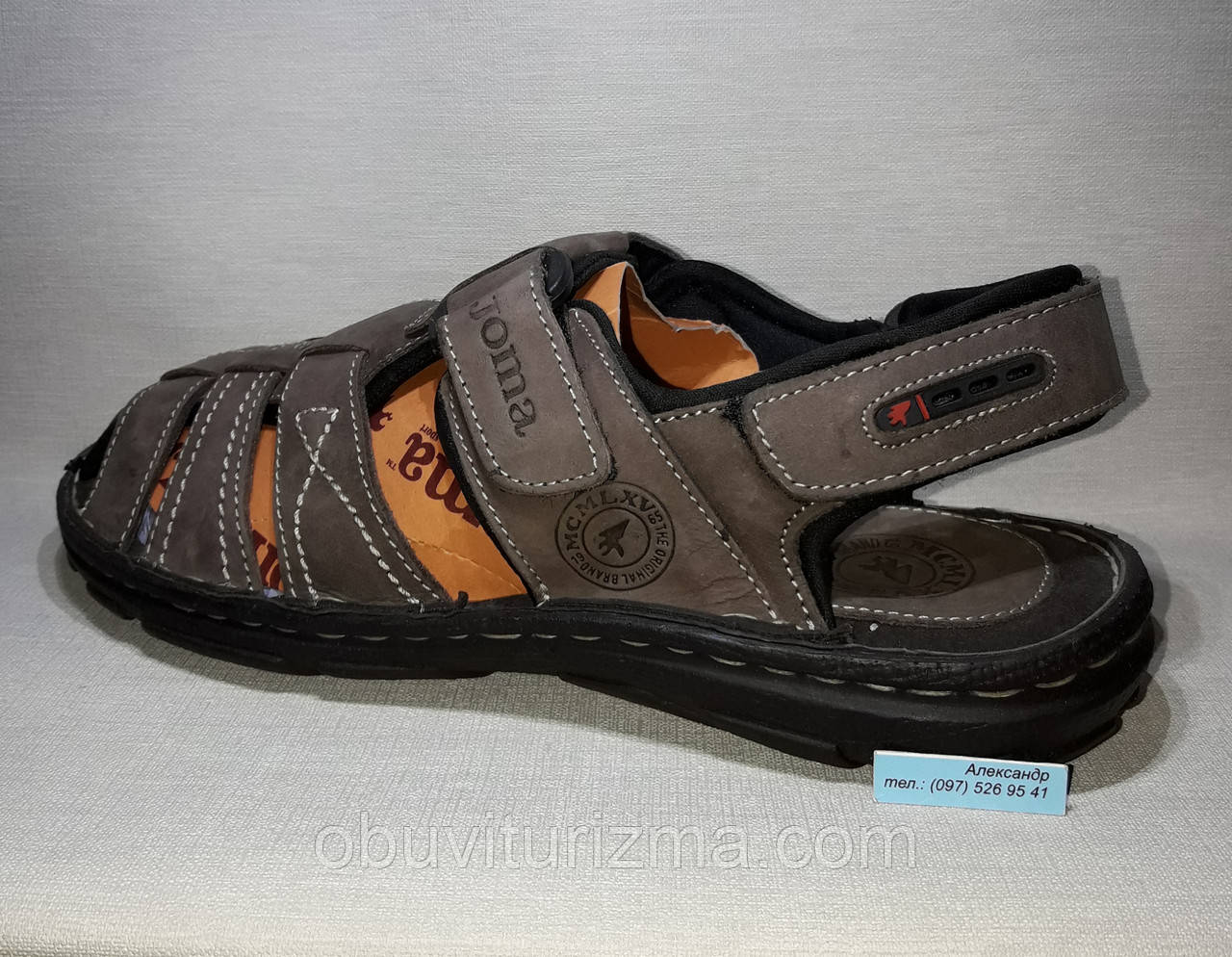 Шкіряні якісні фірмові закриті сандалі JOMA (40/41), фото 1