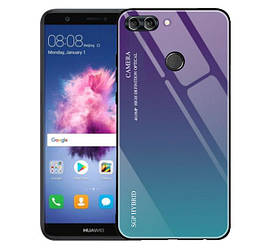 Чохол бампер Primo Gradient Glass для Huawei P Smart 2018 - Purple