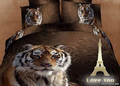 Комплект постільної білизни Love You сатин Мачо сімейний (2 підковдри), фото 2
