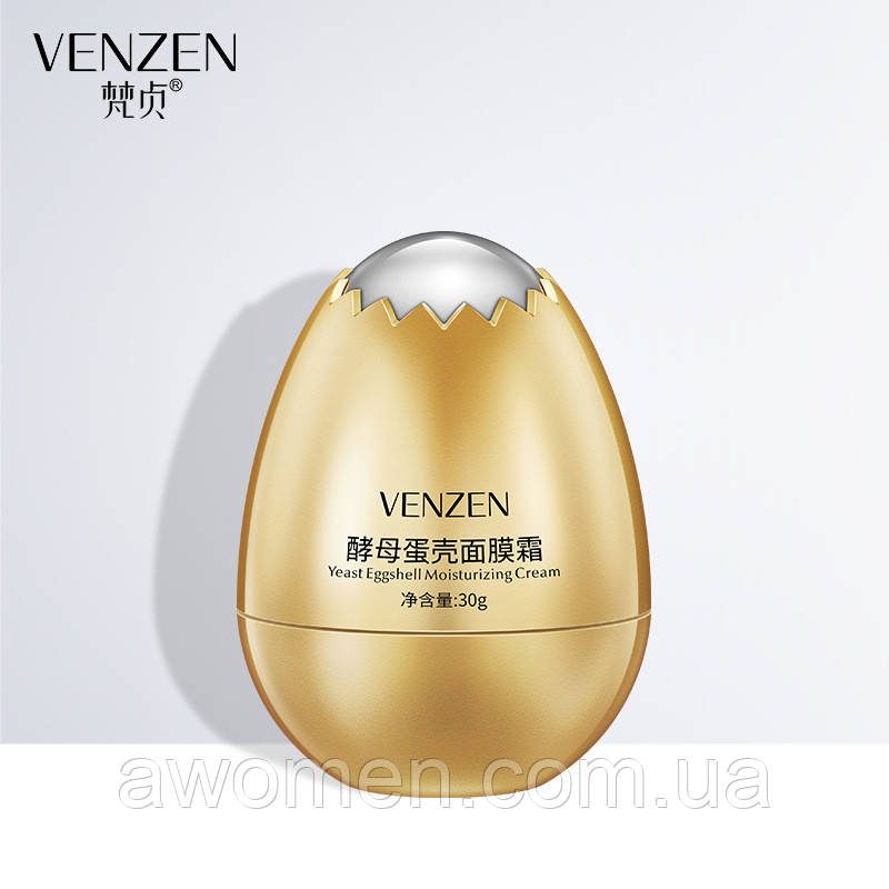 Протеїновий крем на яєчній білизні Venzen Yeast Eggshell Moisturising Cream,30g