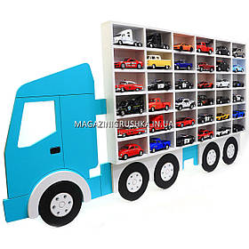Полиця-стелаж трейлер. Зберігання колекції машинки кинсмарт (Kinsmart)