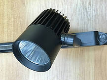 Світлодіодний фітосвітильник на шинопроводі 30 W 12-24 V DC (full spectrum led) чорний Код.59584, фото 3