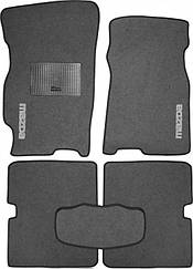 Ворсові килимки для Mazda 3 (2003-2009) Текстильні у салон авто (сірі) (StingrayUA.)