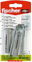 Fischer UX 10 x 60 WH K - Універсальний дюбель з гаком прямим, оцинкований, 2 шт. 94626
