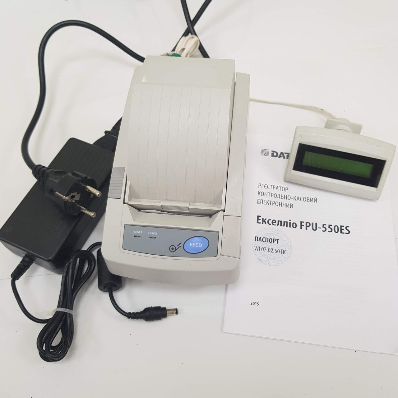 Фіскальний реєстратор Екселліо FPU 550ES з індикатором БК, фото 1