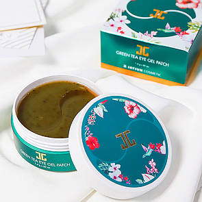 Гідрогелеві патчі з пелюстками зеленого чаю Jayjun Green Tea Eye Gel Patch 60 штук