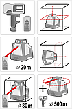 Нивелир лазерный ротационный самовыравнивающийся, 20/30/400 м, YATO, фото 5
