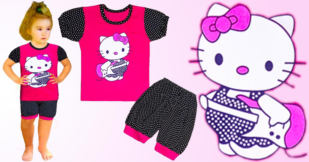 Костюм футболка та бриджі Кітті р.32  10.28, фото 1