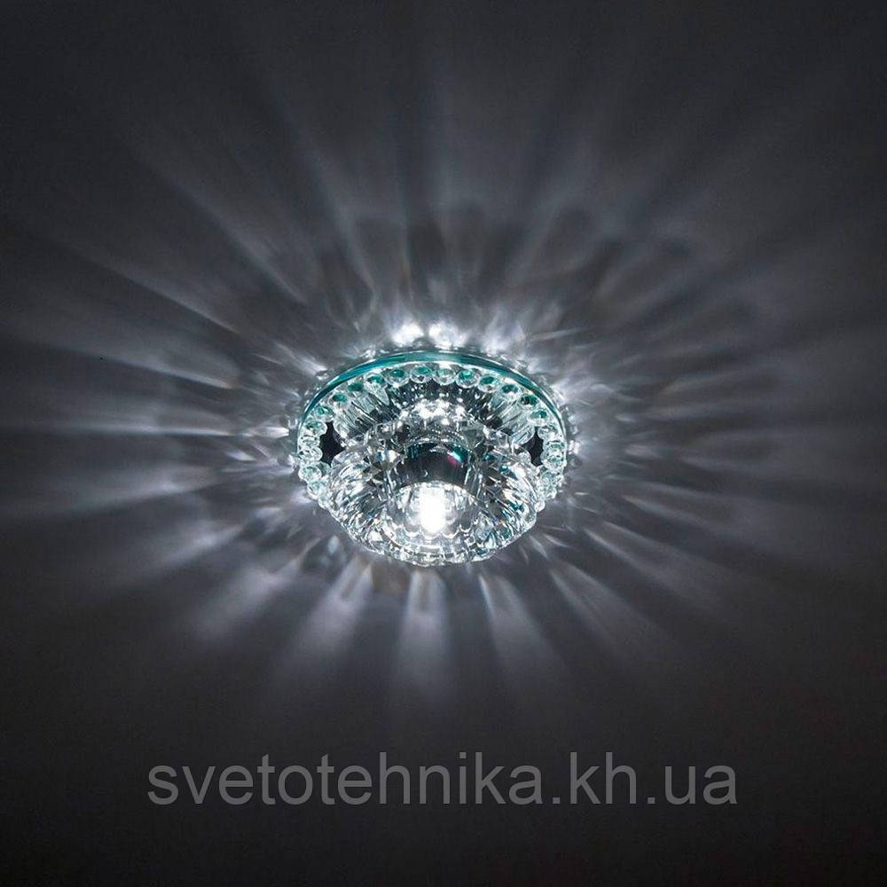 Точечный светильник с кристаллом K9 Feron JD125 G-4 прозрачный - фото 3 - id-p98431055