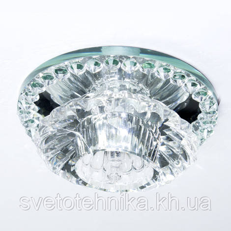 Точечный светильник с кристаллом K9 Feron JD125 G-4 прозрачный - фото 5 - id-p98431055