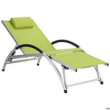 Шезлонг Wave алюм/зелений AMF