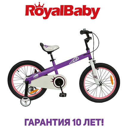 Дитячий двоколісний велосипед RoyalBaby HONEY 18", OFFICIAL UA, фіолетовий, фото 1