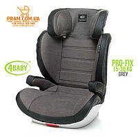 4BABY PRO-FIX 2019 автокрісло групи 2-3 (15-36 кг) Light Grey Світло-сірий Сірий