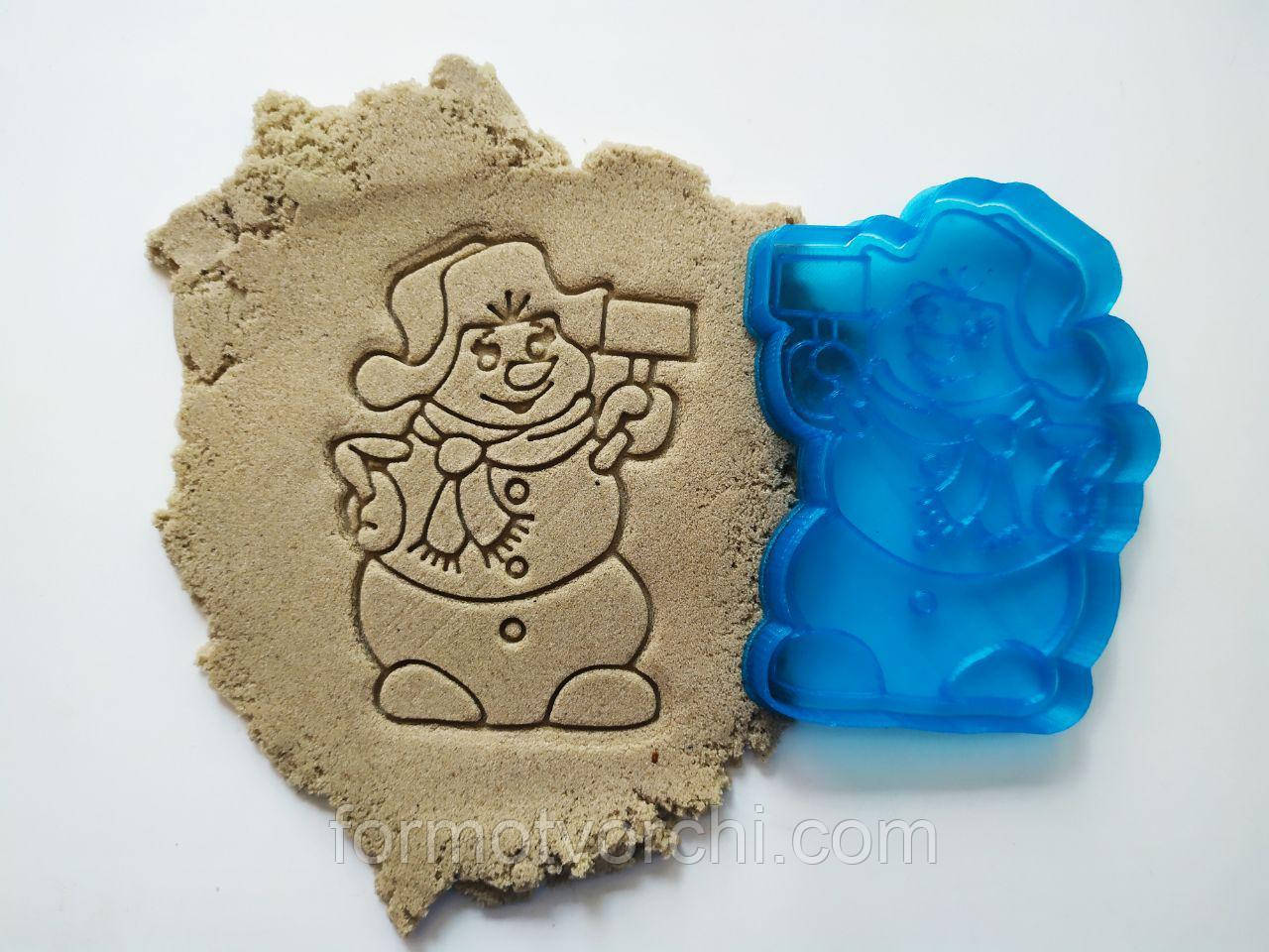 3D-формочки-вирубки для пряників "Сніговик 13"