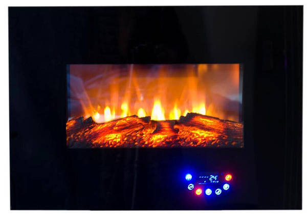 Електрокамін BONFIRE RLF-W07 настінний, пряме скло, фото 1