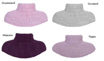 В'язаний снуд манішка для дітей та дорослих, Шарфи та манішки для дівчаток хлопчиків чоловіків жінок, фото 2