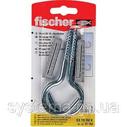 Fischer S 10 x 50 HV K - Дюбель SX 10 з круглим гаком, оцинкованим