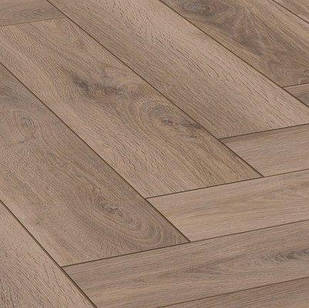 Ламінат Herringbone Дуб мед 3766 "ялинка" вологостійкий 32 клас, 8мм товщина з фаскою