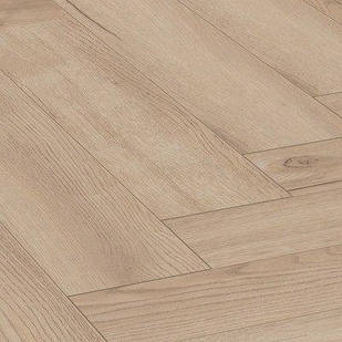 Ламінат Herringbone Паттерсон Дуб яскравий 3678 "ялинка" вологостійкий 32 клас, 8мм товщина з фаскою