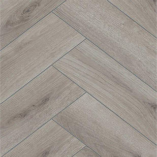 Ламінат VILLEROY & BOCH HERITAGE Дуб Гармонія сірий VB807 "ялинка" вологостійкий 32 клас, 8мм товщина з фаскою