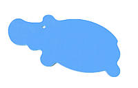 Матрац для плавання (пліт, мат для плавання) EVA-LINE Бегемотик 1400*700*30 мм синій
