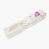 Упаковка для макаронс з прозорим віконцем - Рожева фарба - 140х60х50 мм, фото 8